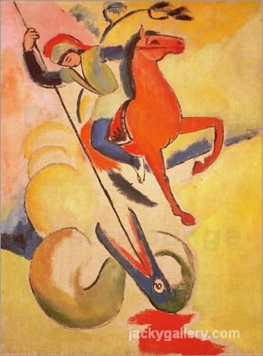 St. George, August Macke painting - Click Image to Close
